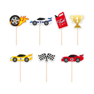 Zápich Závodní auta 7 ks Albi