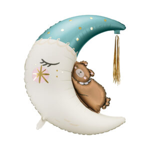 Balónek fóliový Medvídek na měsíci modrý Albi