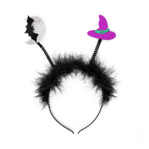 Čelenka s netopýrem a čarodějnickým kloboukem Albi