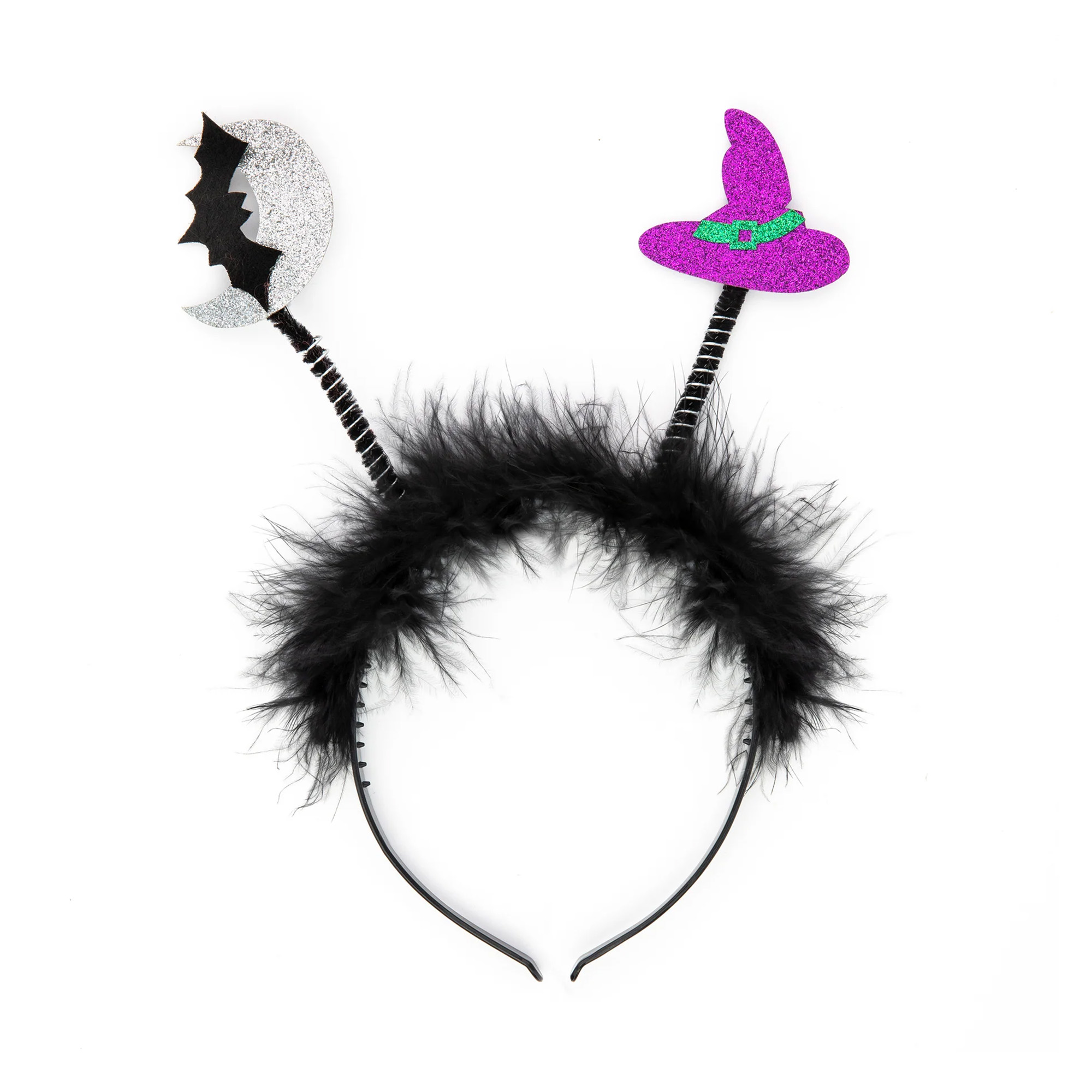 Čelenka s netopýrem a čarodějnickým kloboukem Albi