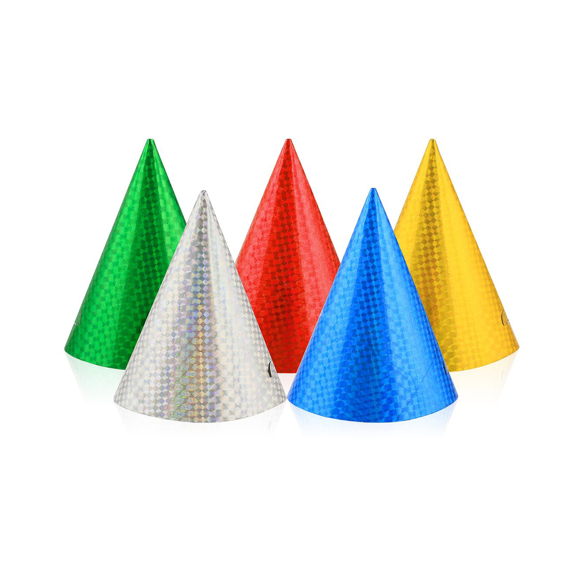 Čepičky barevné metalické 6 ks Albi