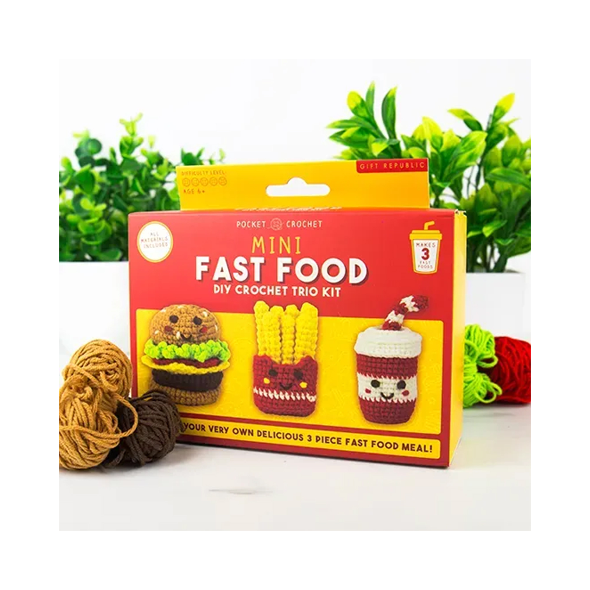 Mini háčkovací sada - Fast Food Gift republic