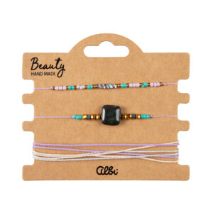 Náramky - Tmavý kámen Albi