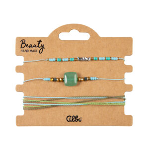 Náramky - Zelený kámen Albi