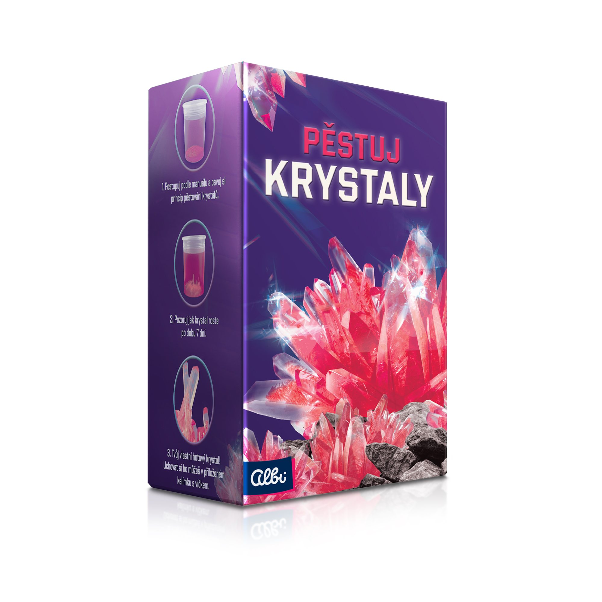 Pěstuj krystaly - Červená Albi