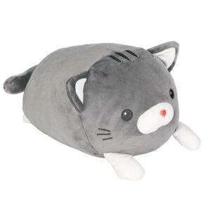 Plyšový polštář - Šedá kočka Albi