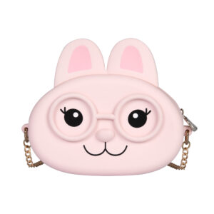 Silikonová kabelka - Růžový králík Albi