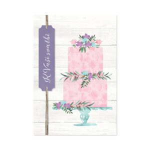 Svatební přání - Fialkový svatební dort Albi