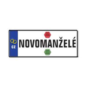Svatební přání - SPZ Novomanželé Albi