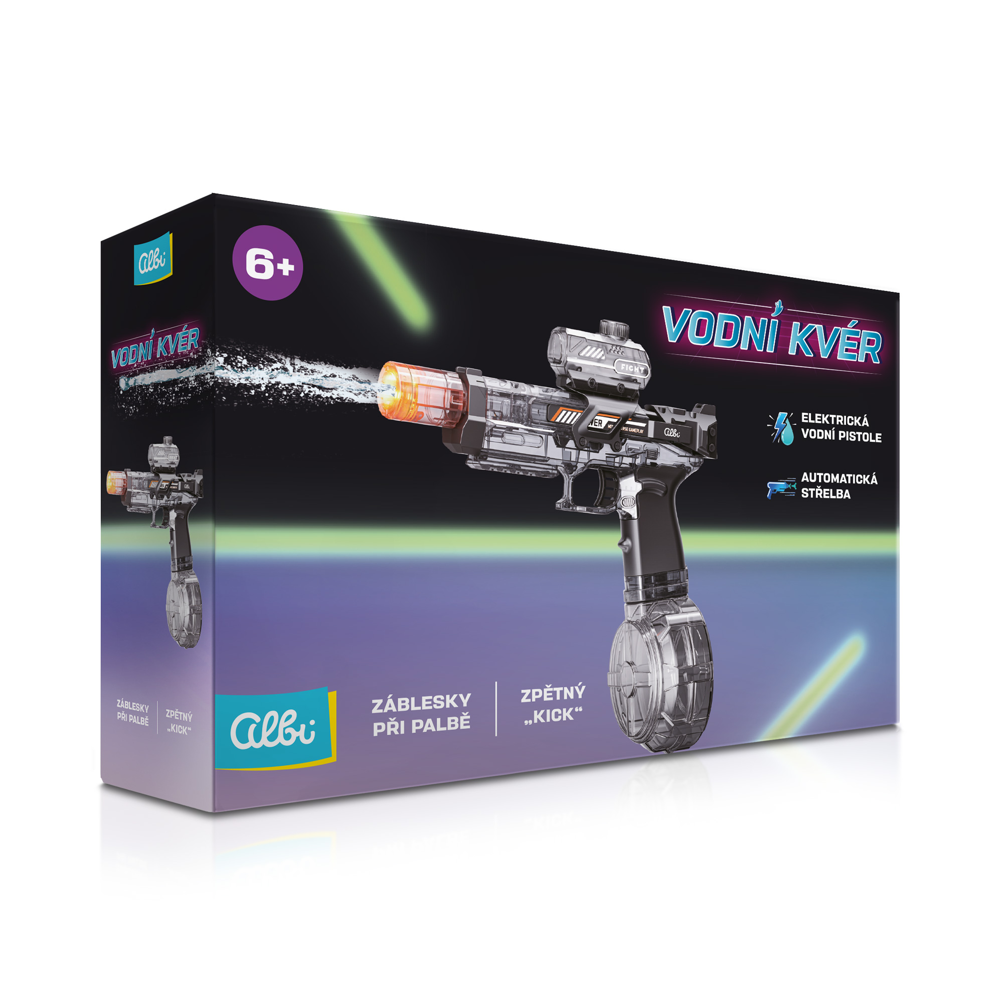 Vodní kvér - Elektrická vodní pistole Albi