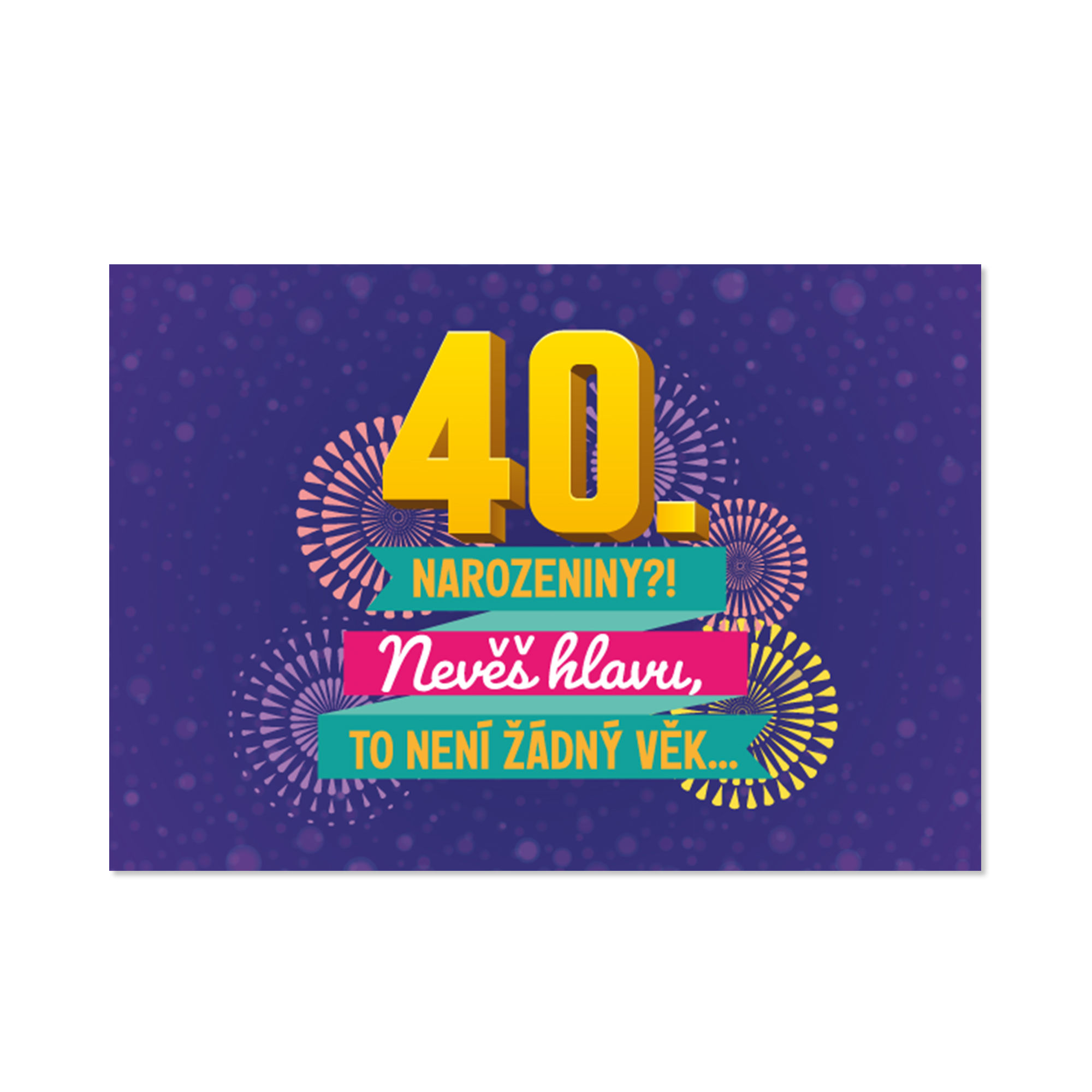 3D přání s pop-up efektem - 40 narozeniny Albi