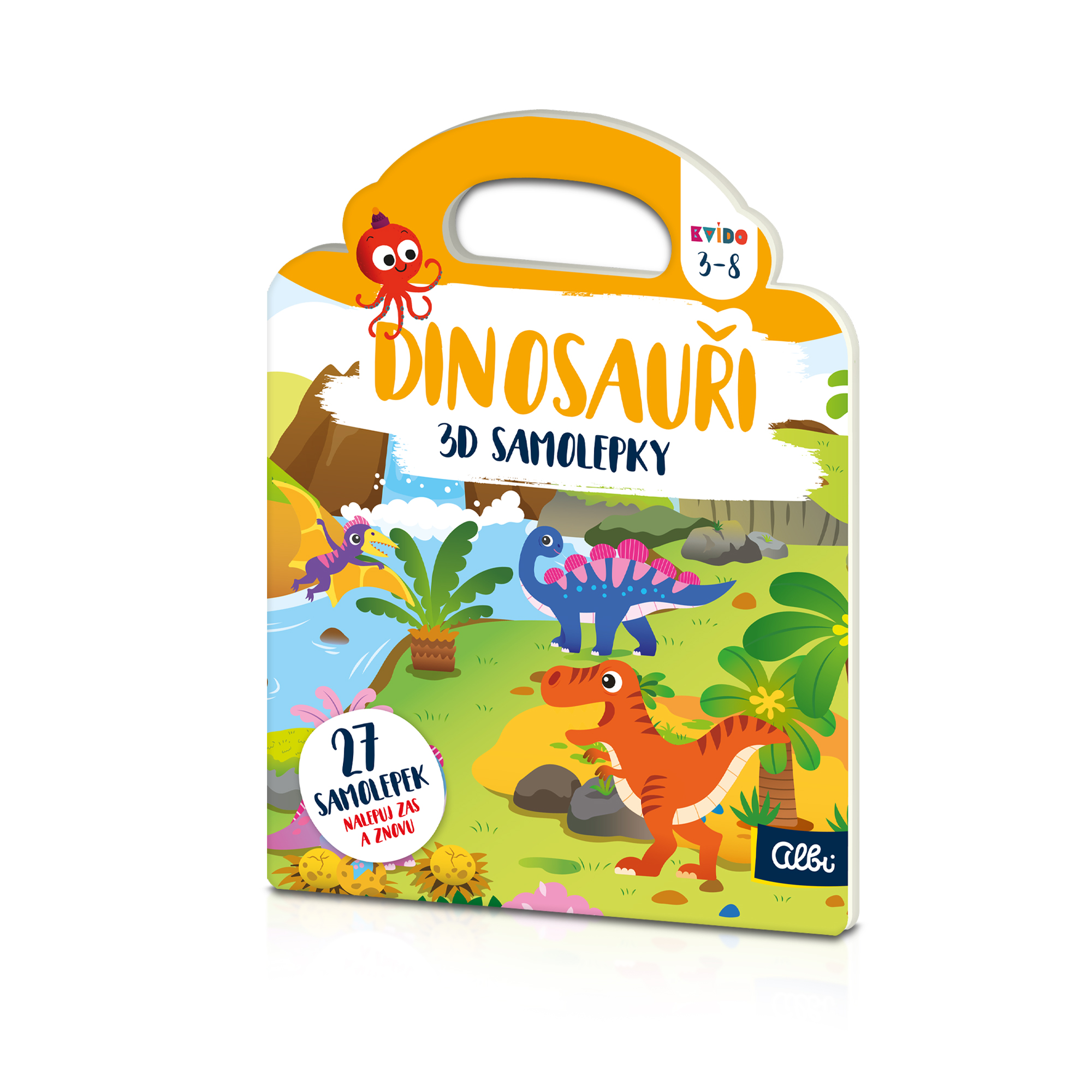 3D samolepky: Dinosauři - Kvído Albi