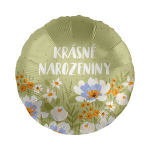 Balónek fóliový Krásné narozeniny
