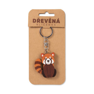 Dřevěná klíčenka - Červená panda Albi