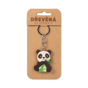 Dřevěná klíčenka - Panda Albi