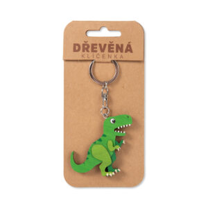 Dřevěná klíčenka - T-Rex Albi