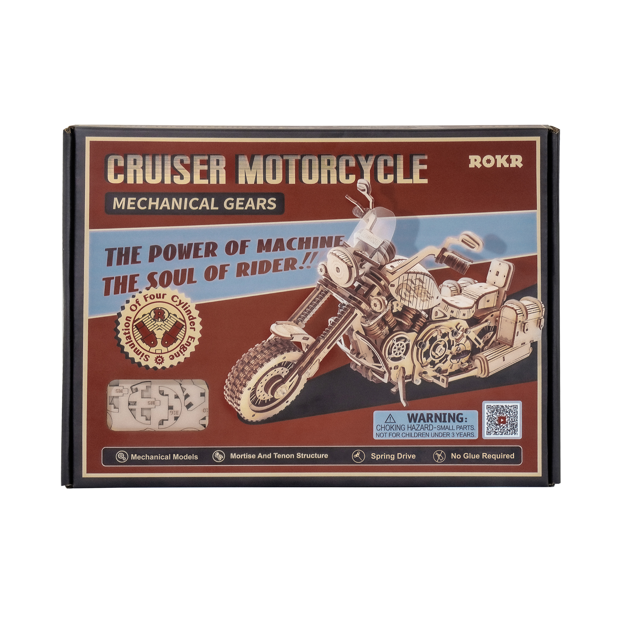 Dřevěný model - Motorka Robotime - Obrázek 2