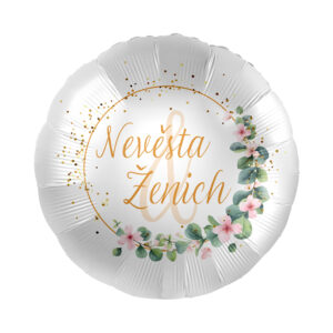 Fóliový balónek Nevěsta a ženich
