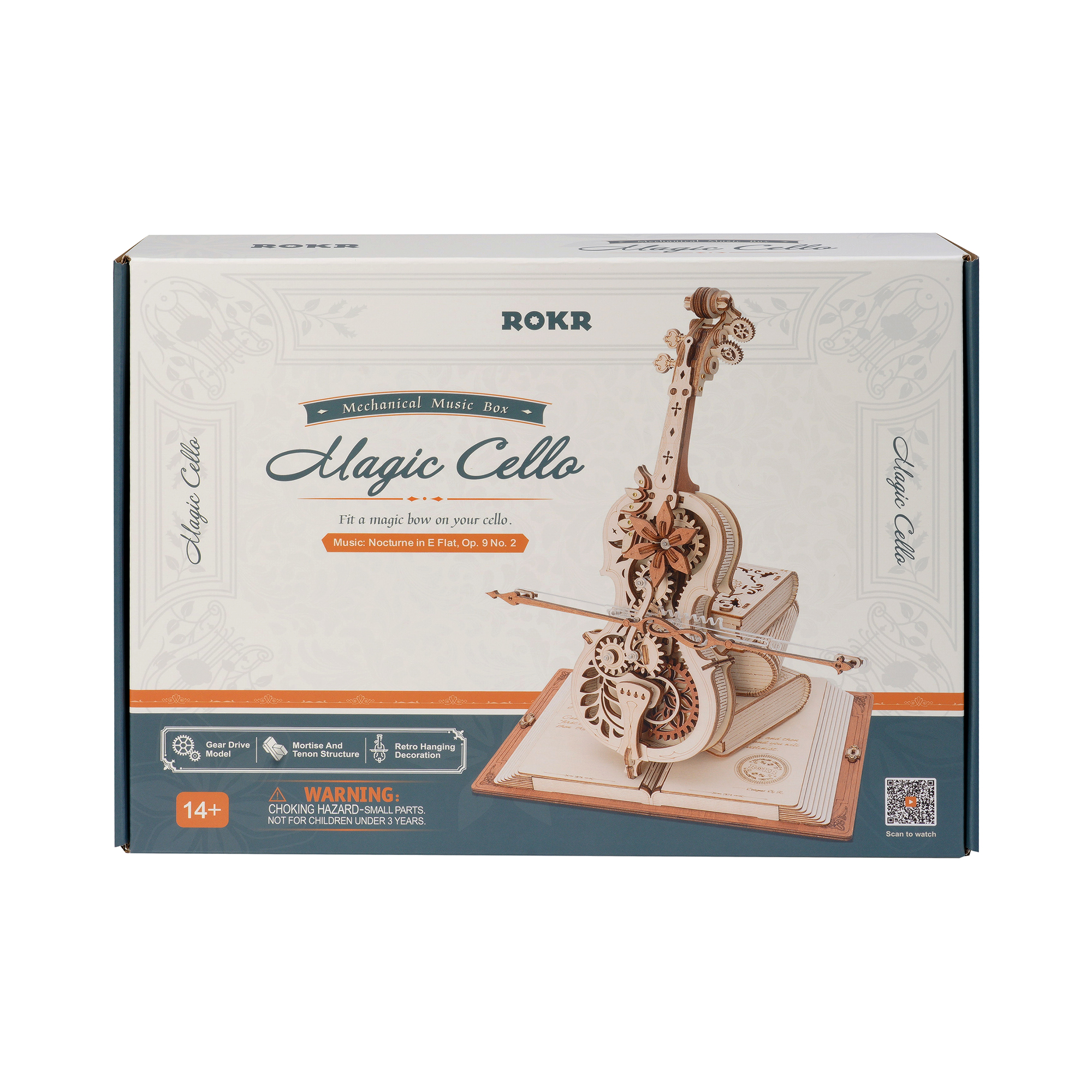 Hrací skříňka - Magické violoncello Robotime - Obrázek 2