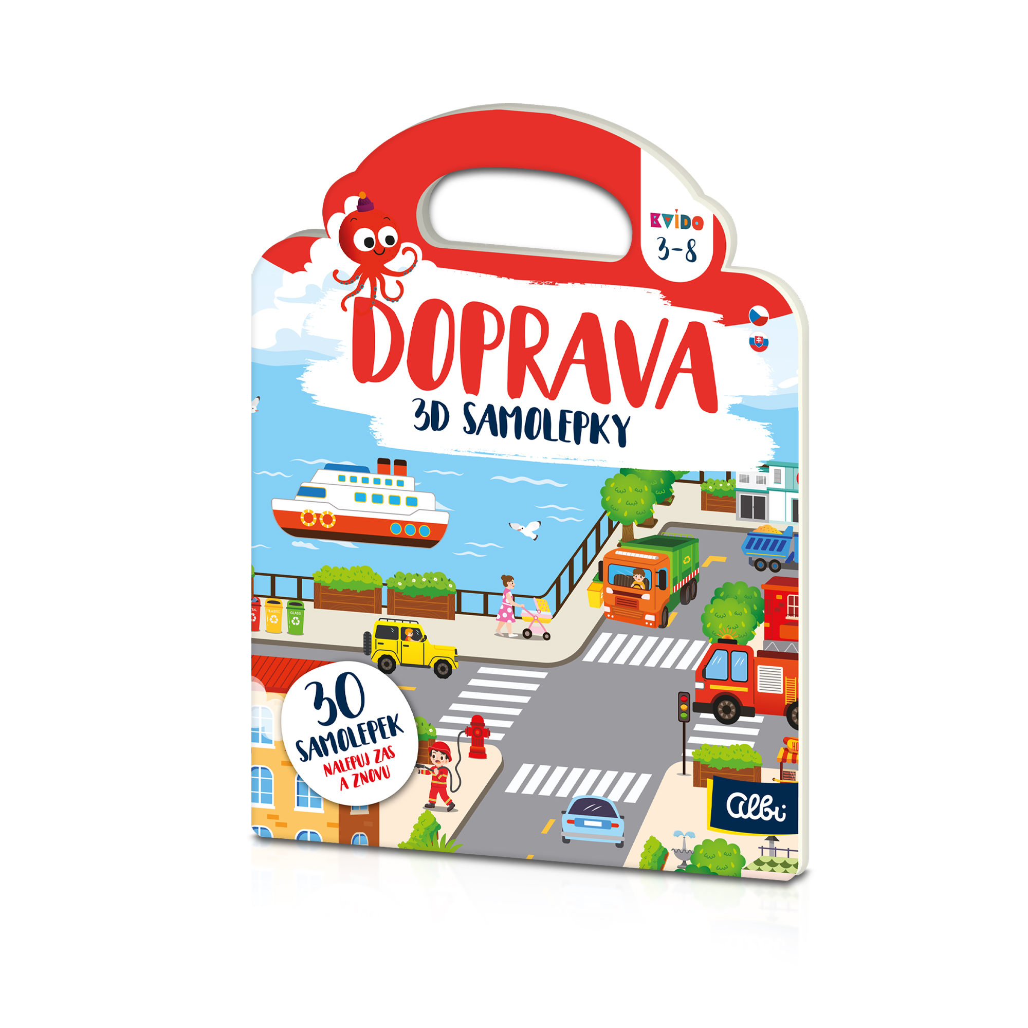 3D samolepky: Doprava - Kvído Albi