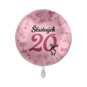 Balónek fóliový Šťastných 20 Albi
