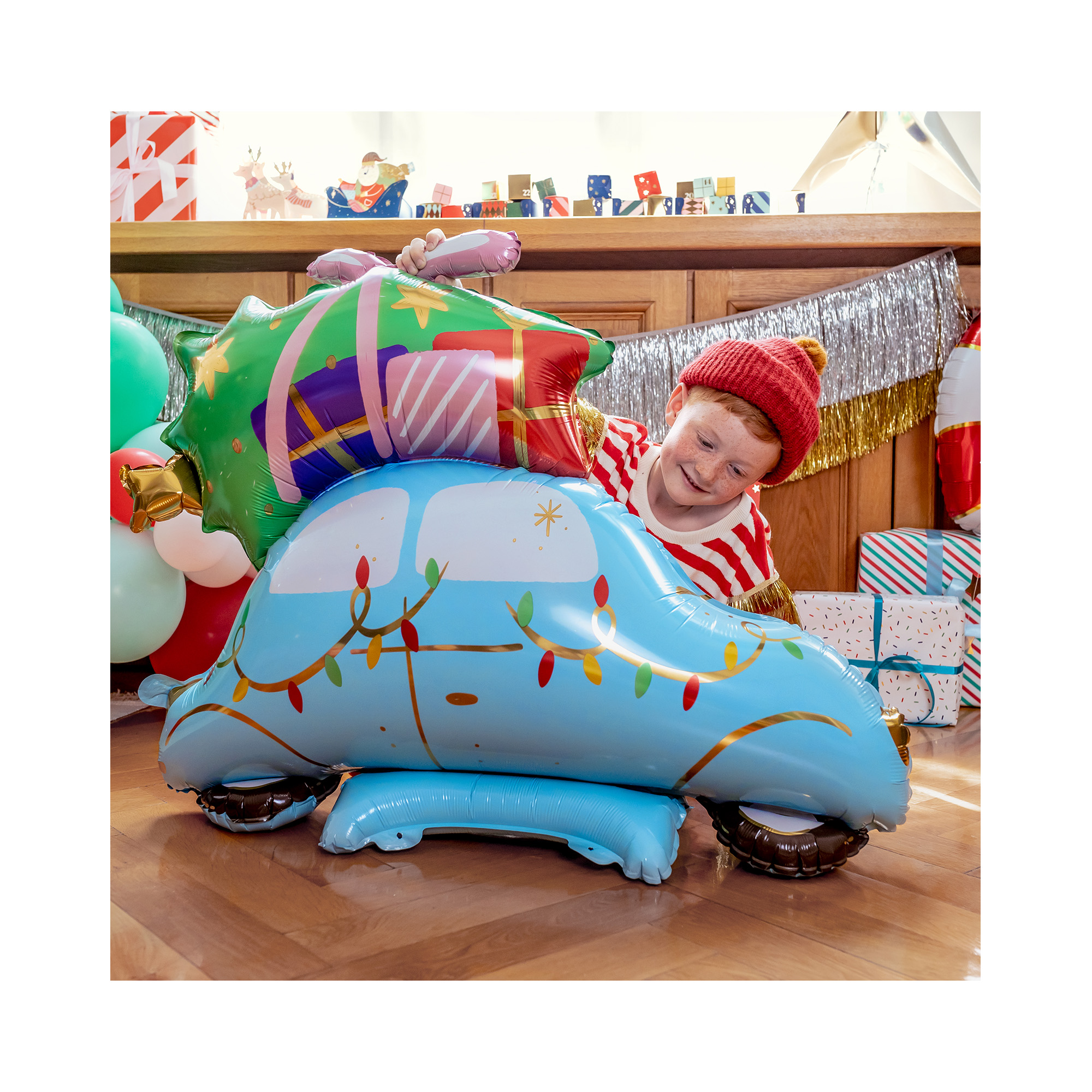 Balónek fóliový stojící Vánoční auto 102 × 100 cm Albi - Obrázek 2