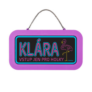 Neonová cedulka se jménem - Klára Albi
