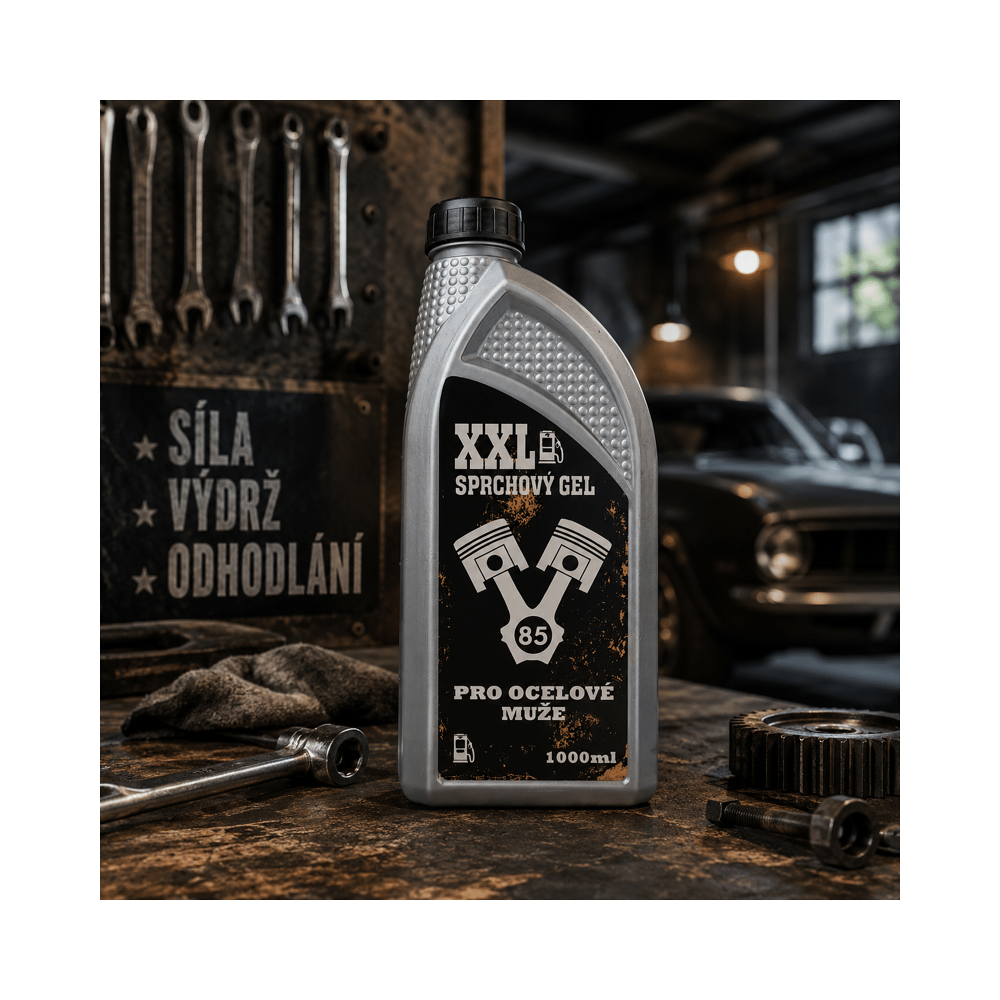 Sprchový gel - Pro ocelové muže 1000 ml Mediabox - Obrázek 3