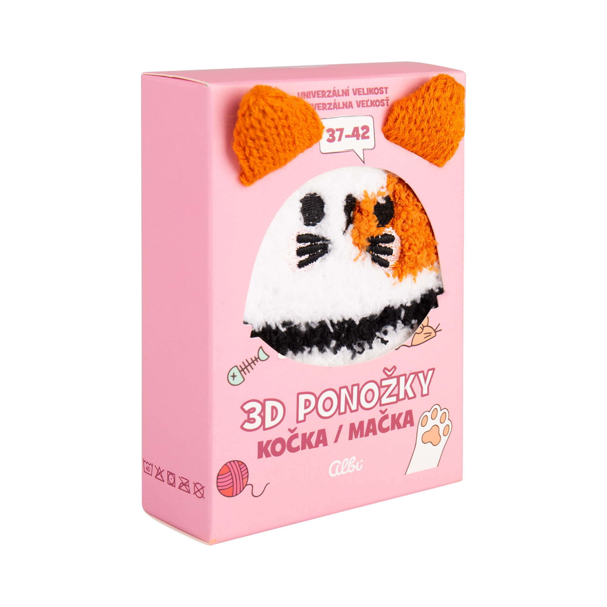 3D ponožky - Kočka Albi