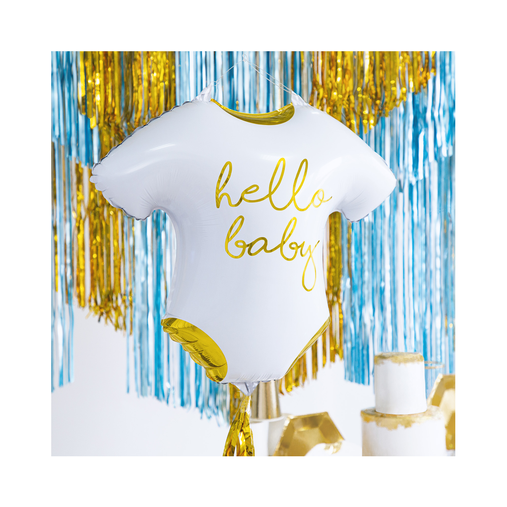 Balónek fóliový Bílé body Hello baby Albi - Obrázek 2