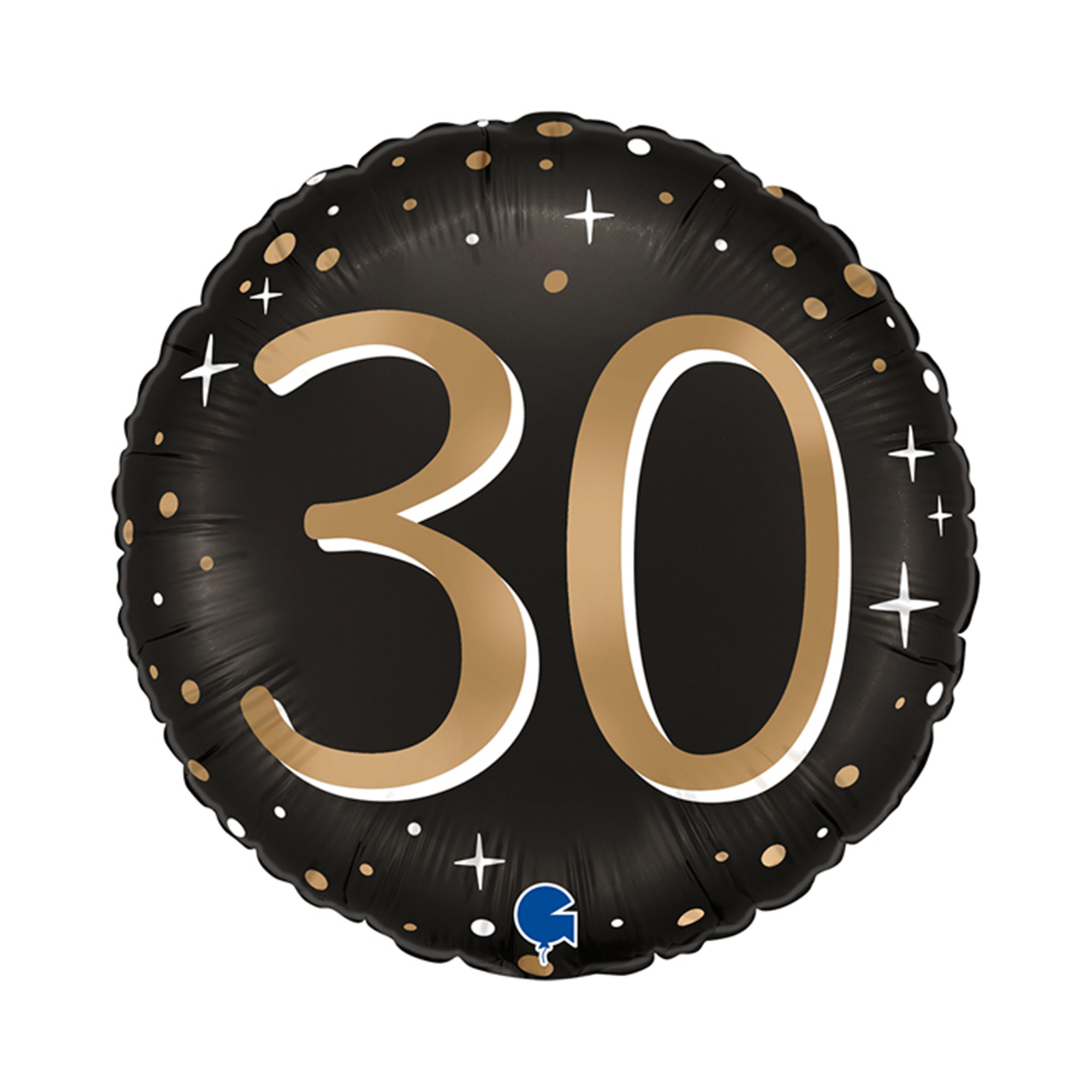 Balónek fóliový Jubileum 30 let černo-zlatý Albi