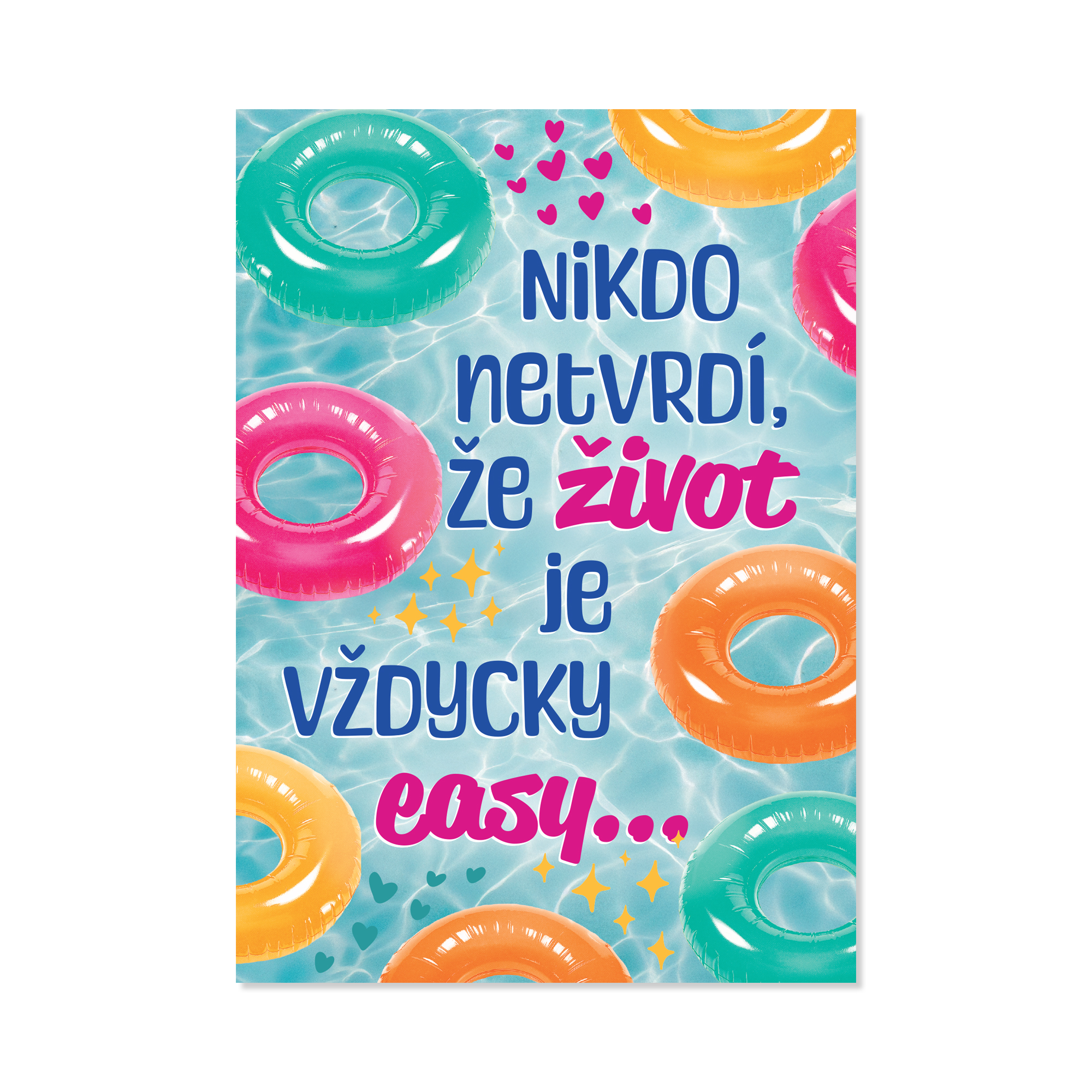 Hrací přání k narozeninám - Nafukovací kruhy Albi