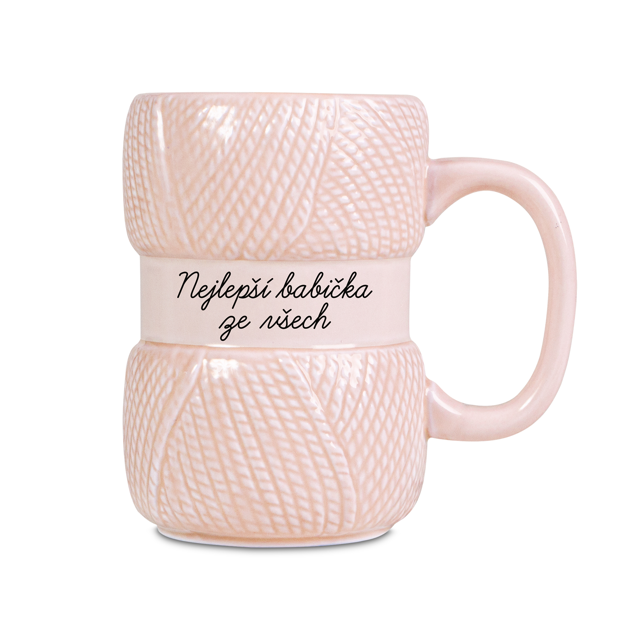 Pletený hrnek - Babička Albi