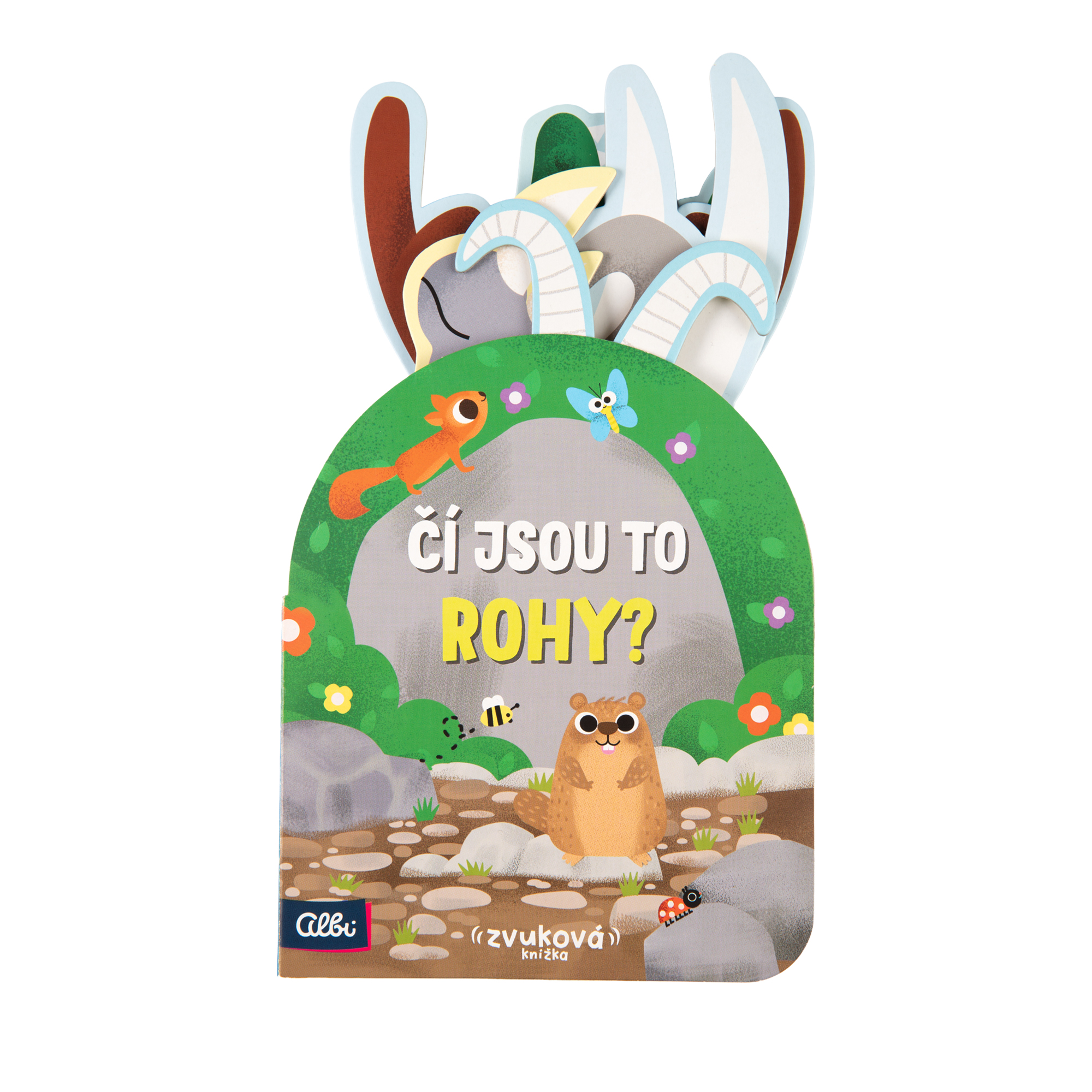 Dětská zvuková pop-up kniha - Čí jsou to rohy? Albi - Obrázek 2