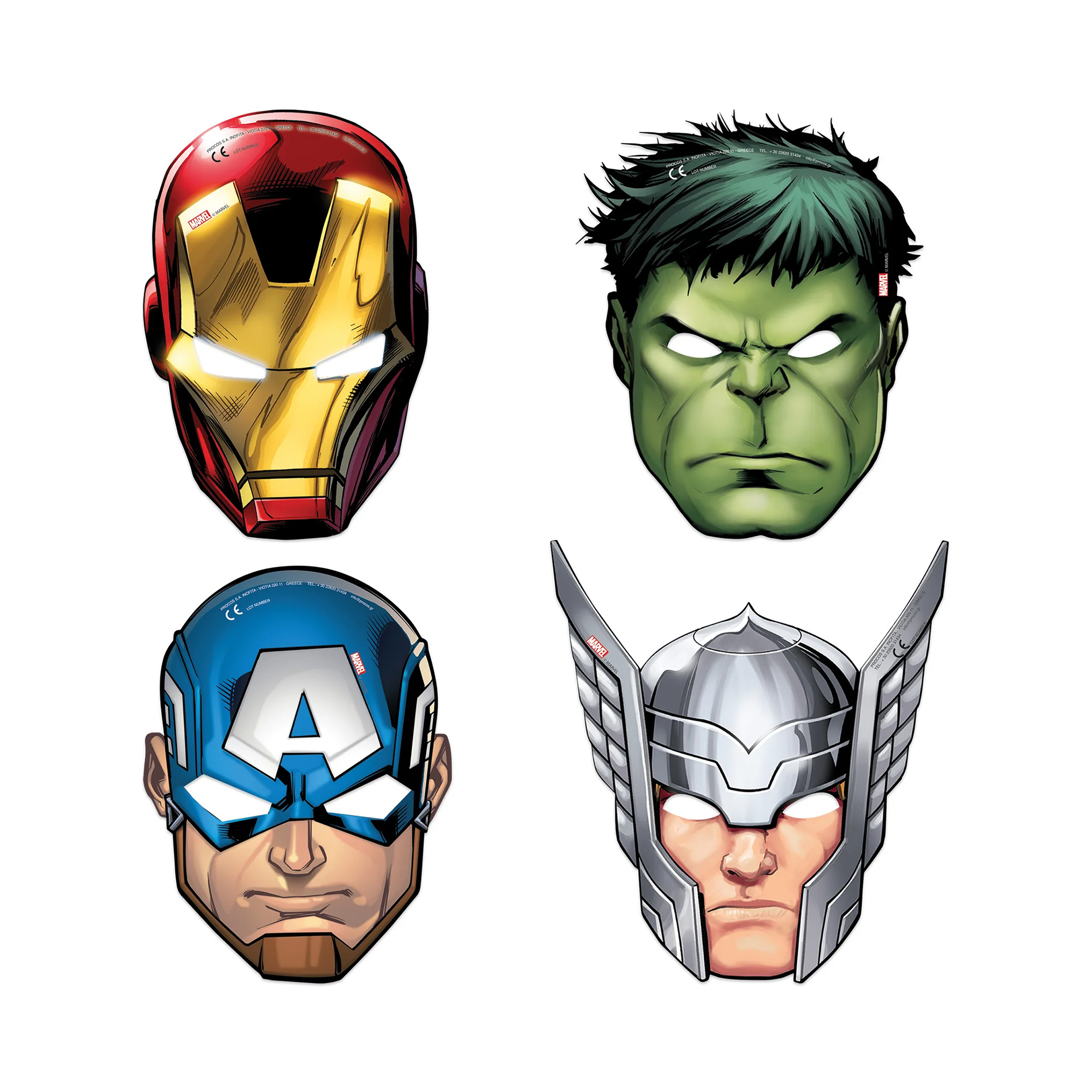 Masky Avengers 6 ks Albi