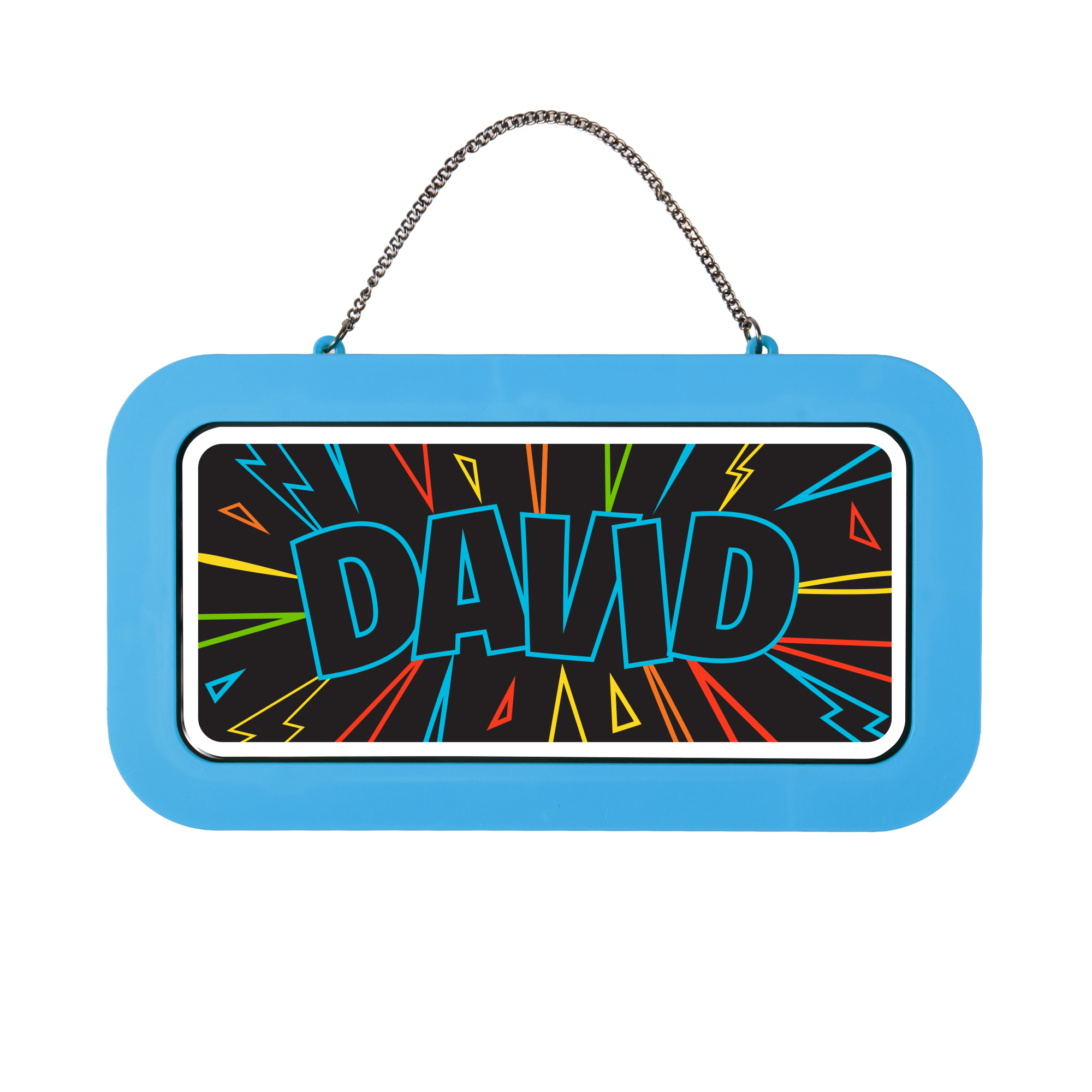 Neonová cedulka se jménem - David Albi