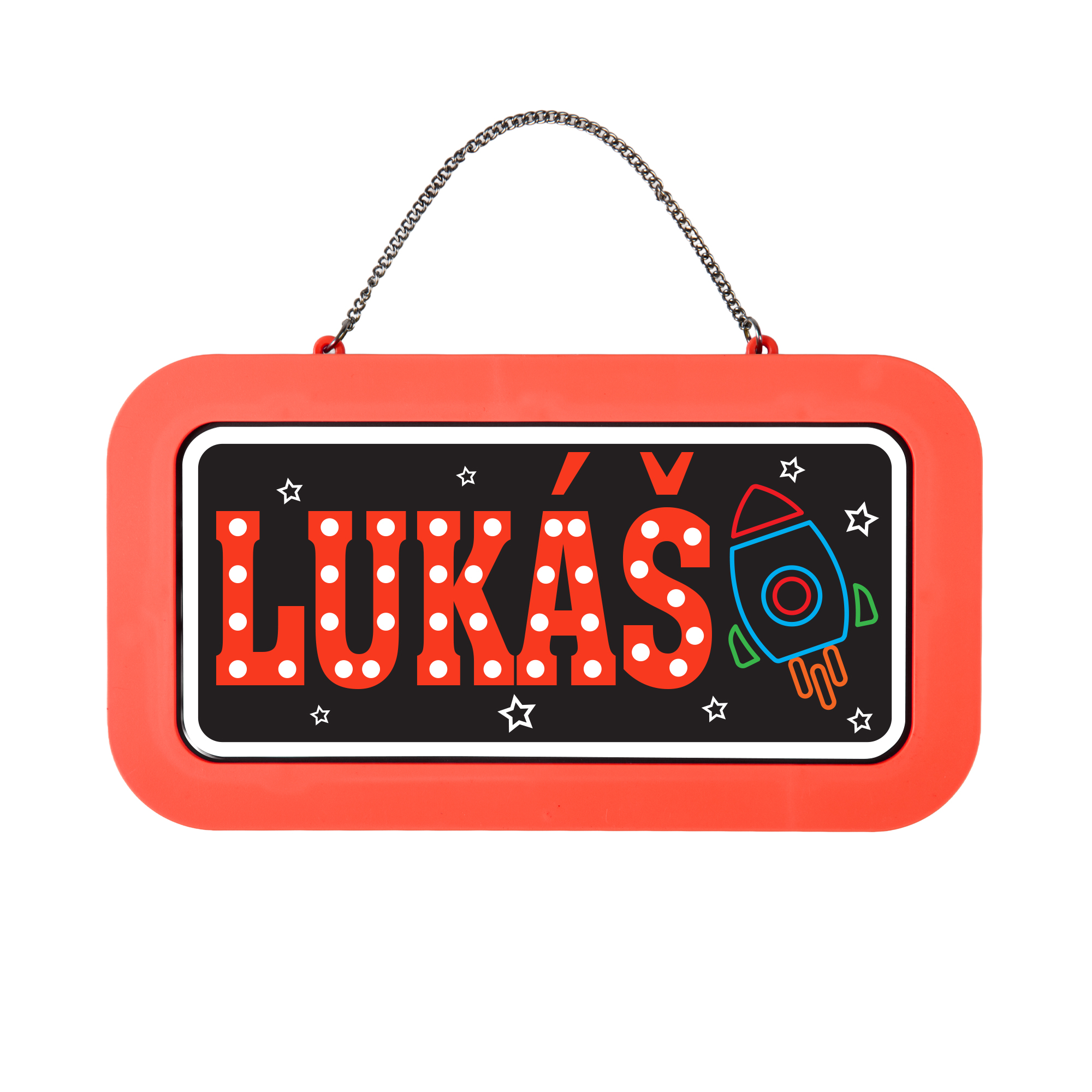 Neonová cedulka se jménem - Lukáš Albi