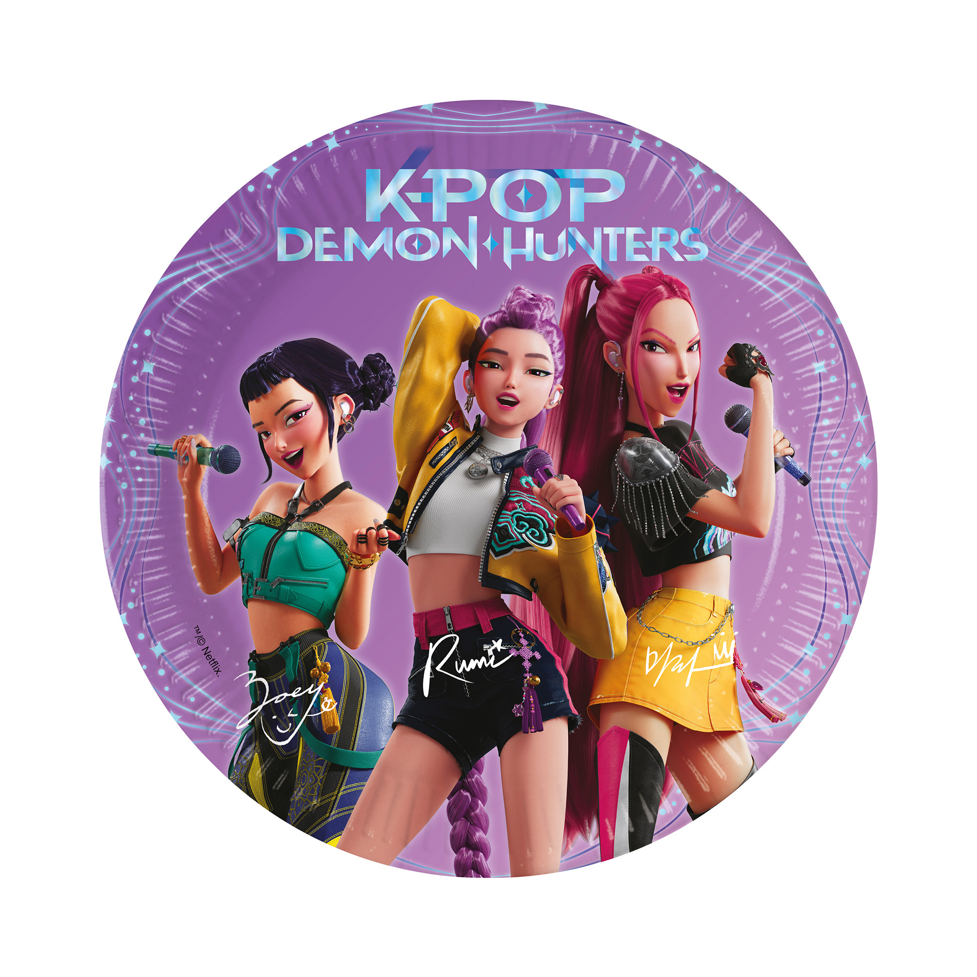 Talíře K-Pop Demon Hunters 8 ks Albi