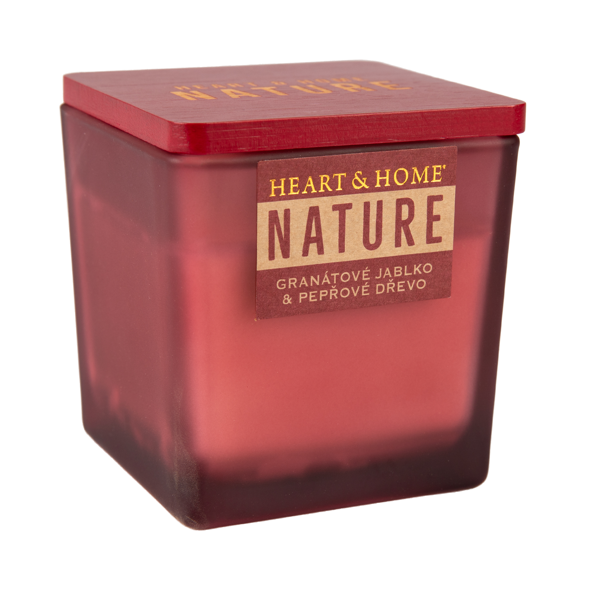 Velká svíčka Nature 210 g - Granátové jablko a pepřové dřevo Albi