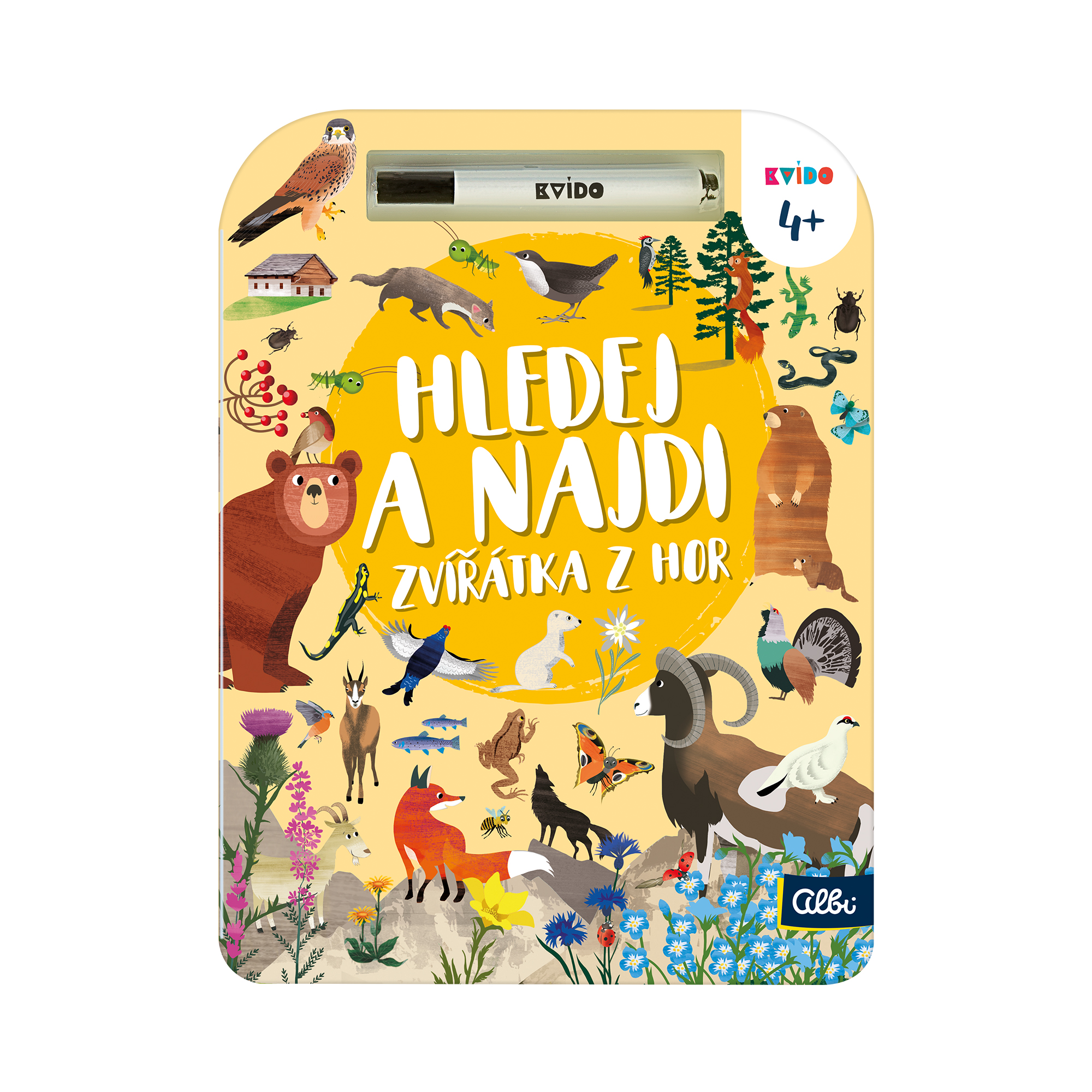 Hledej a najdi: Zvířátka z hor - Kvído Albi