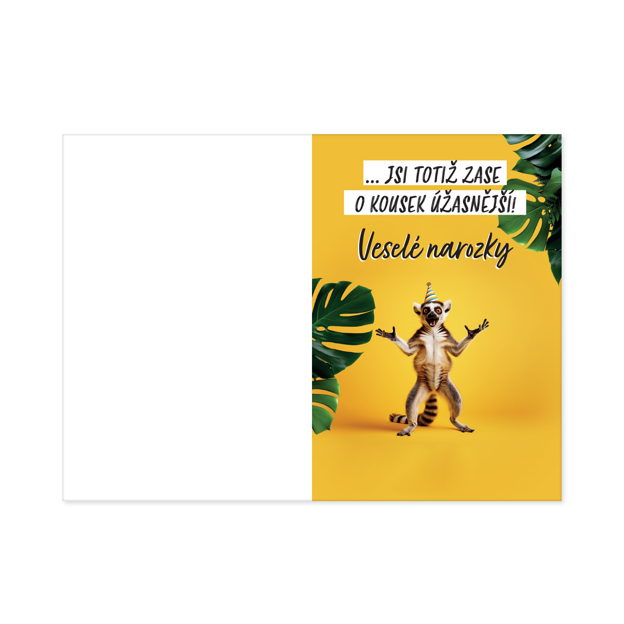 Hrací přání k narozeninám - Lemur Albi - Obrázek 2
