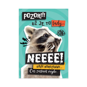 Hrací přání k narozeninám - Mýval Albi