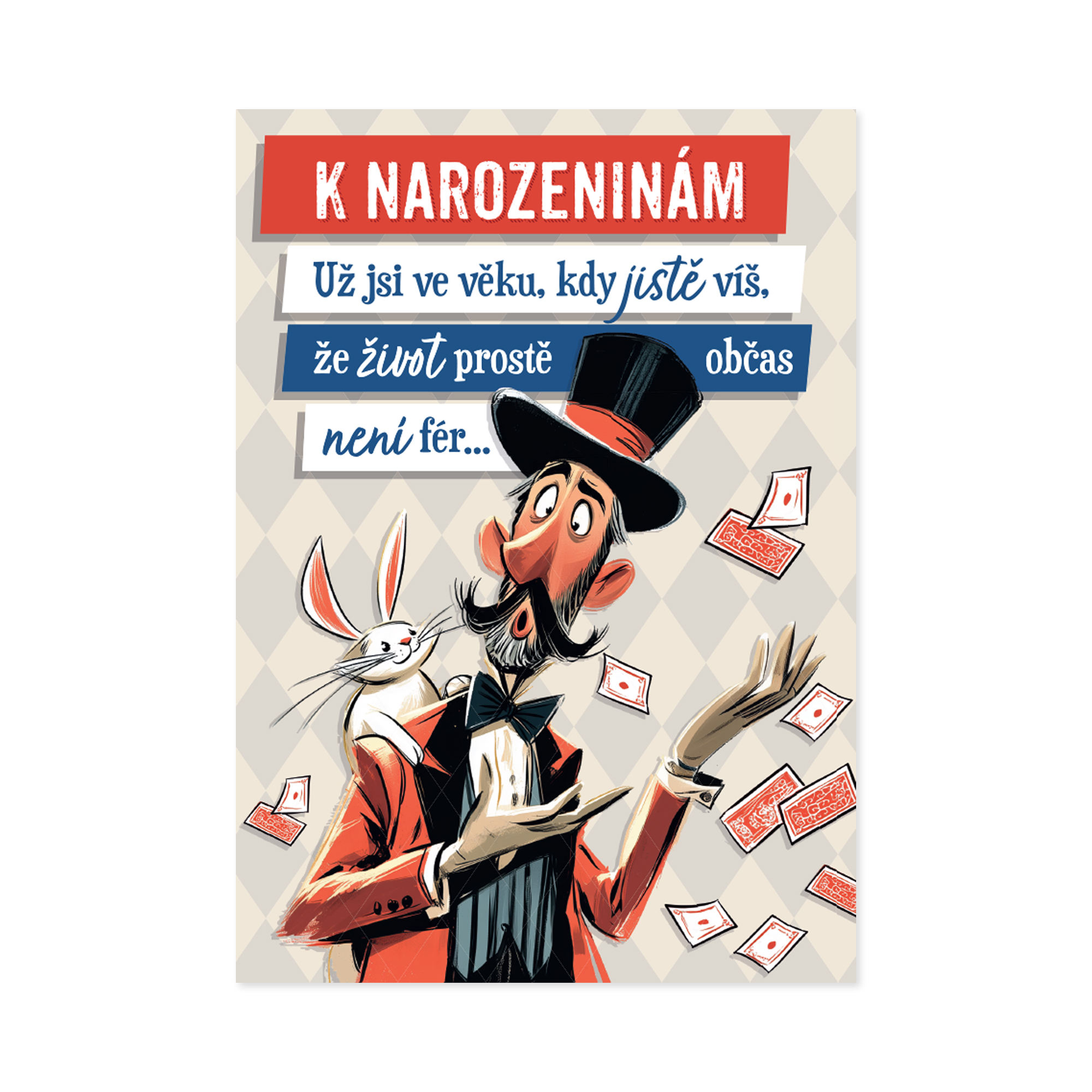 Hrací přání k narozeninám - Solitaire Albi