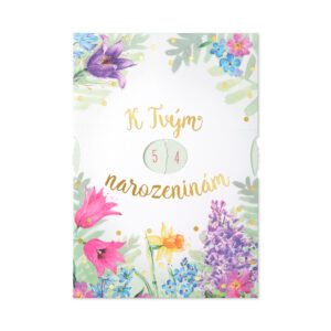 Otočné přání k narozeninám - Květiny Albi
