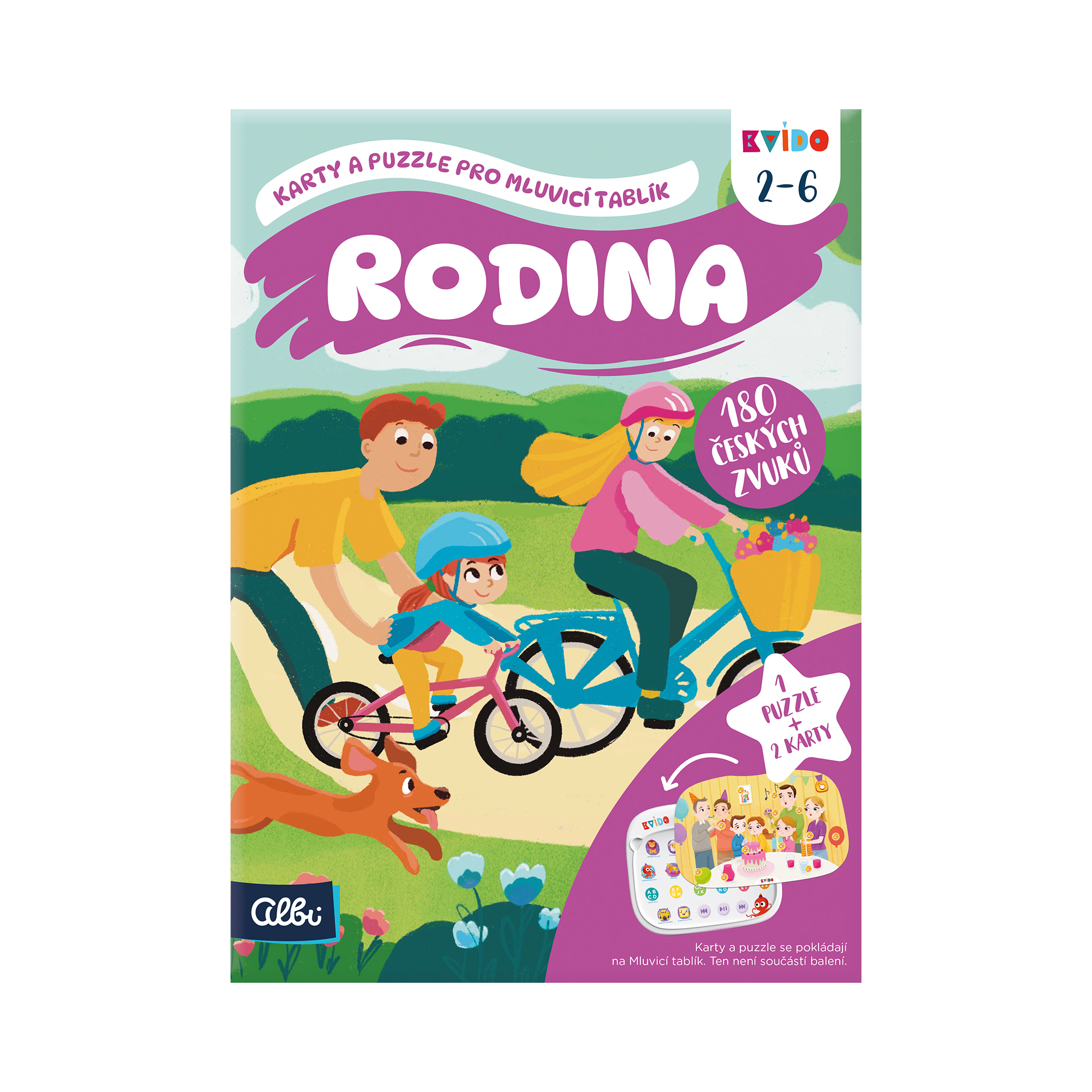 Rodina: Karty a puzzle pro Mluvicí tablík 2 - Kvído Albi