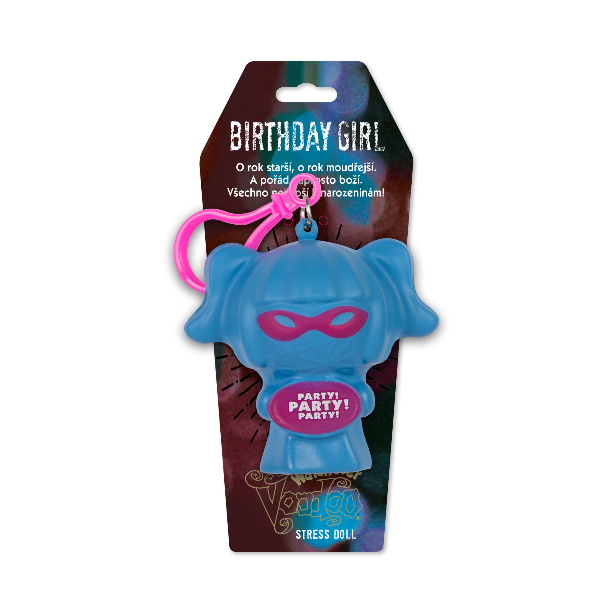 Antistresová klíčenka - Birthday Girl Albi - Obrázek 2