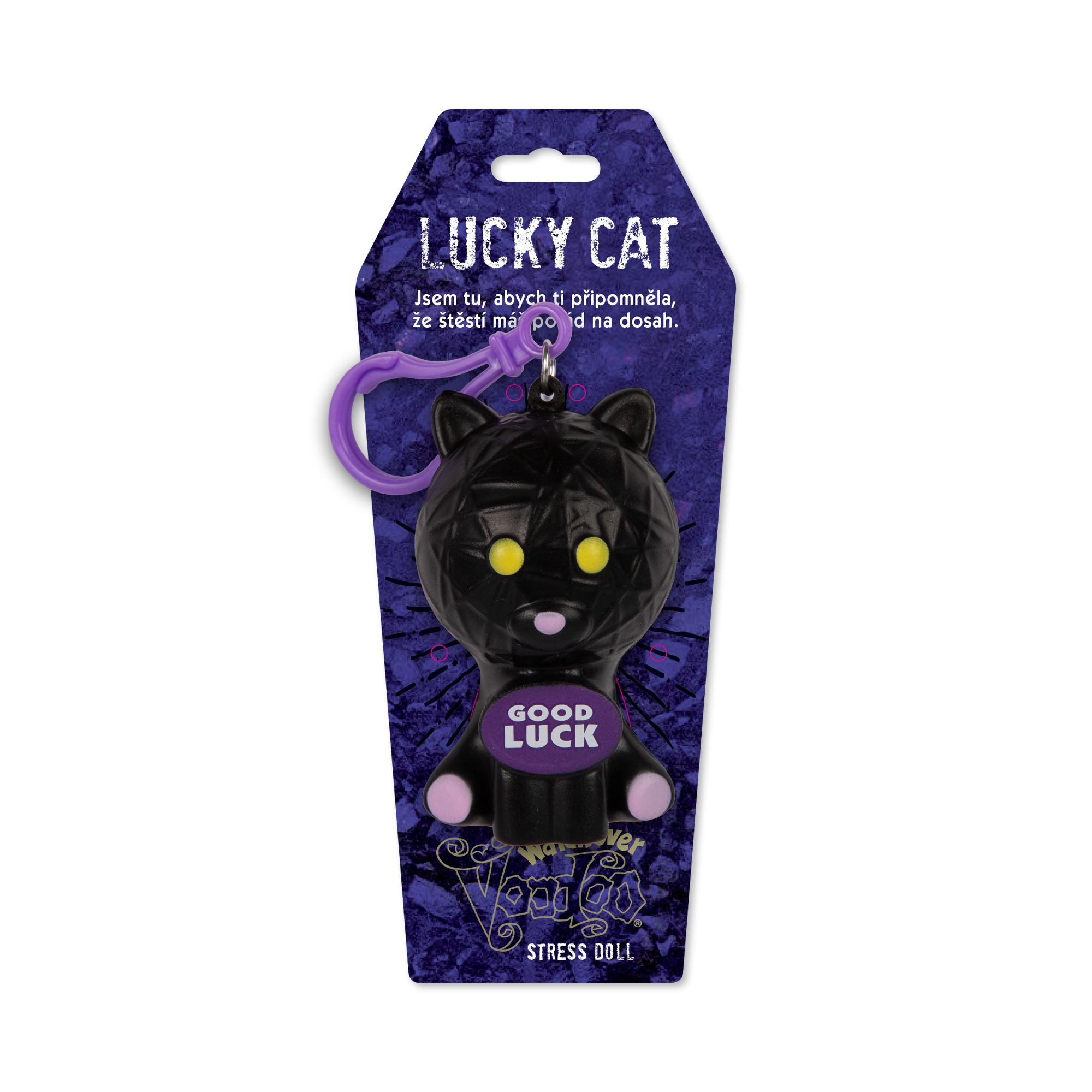 Antistresová klíčenka - Lucky Cat Albi - Obrázek 2