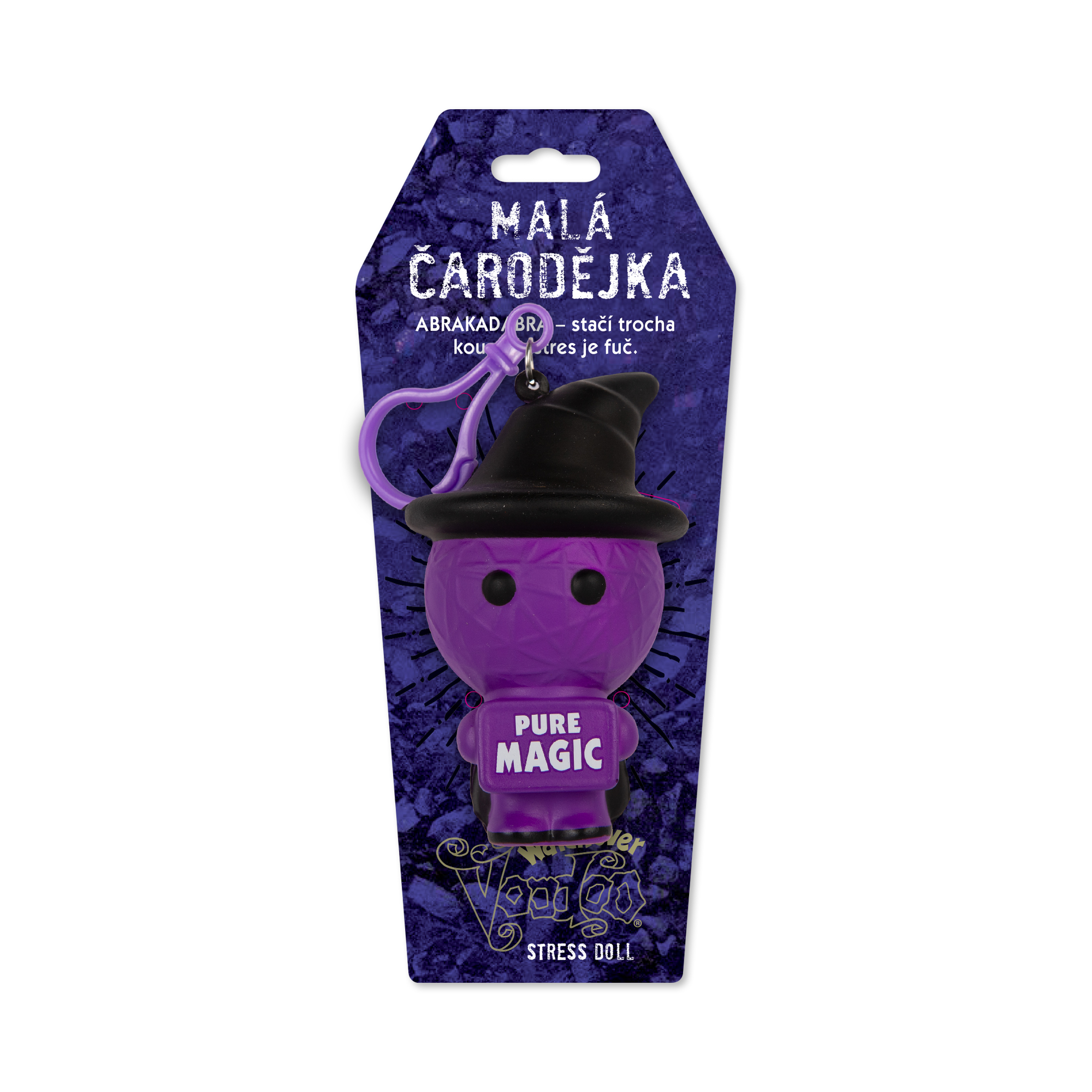 Antistresová klíčenka - Malá čarodějka Albi - Obrázek 2