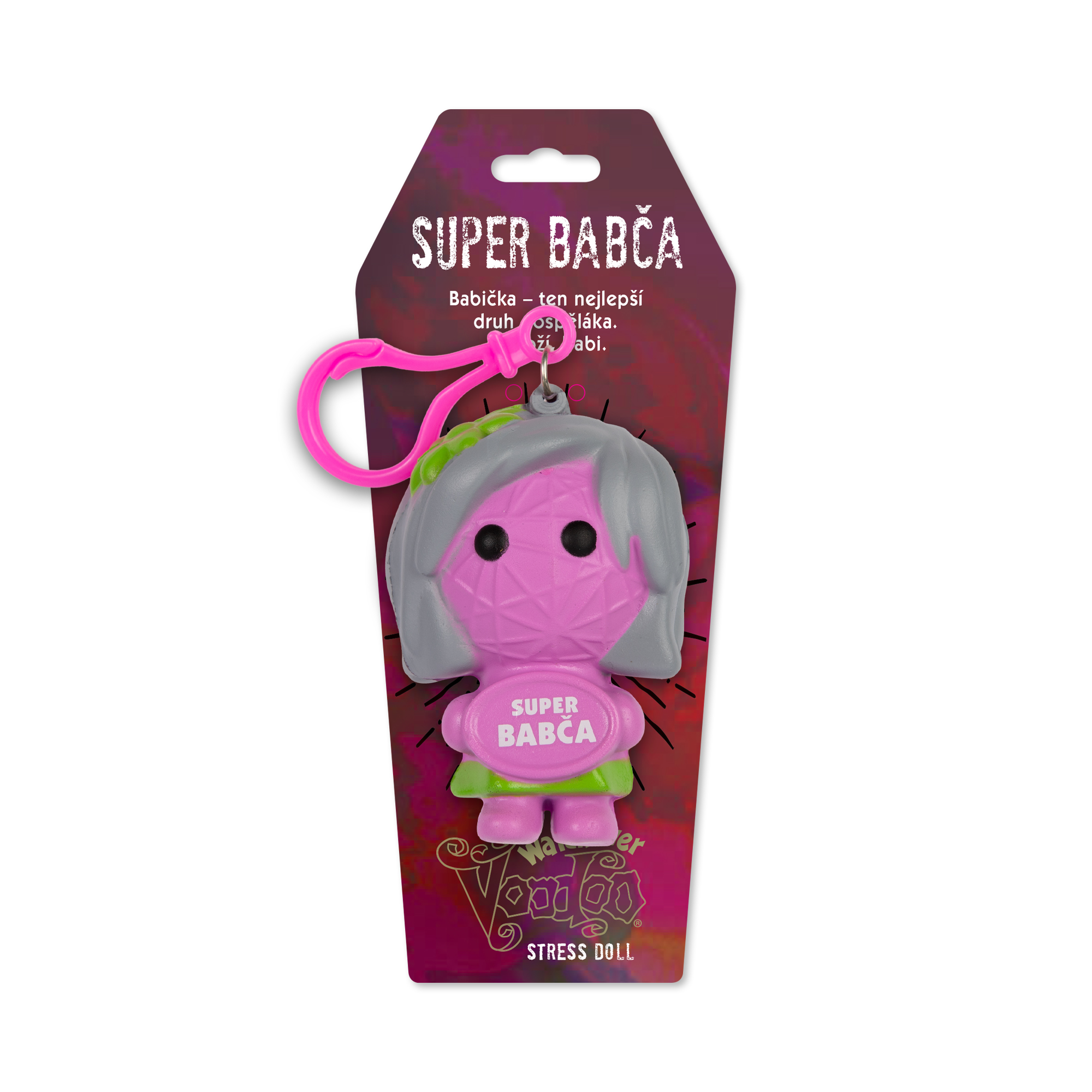 Antistresová klíčenka - Super babča Albi - Obrázek 2