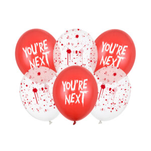 Balónky latexové Halloween You're next 6 ks Albi